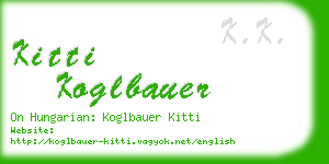 kitti koglbauer business card